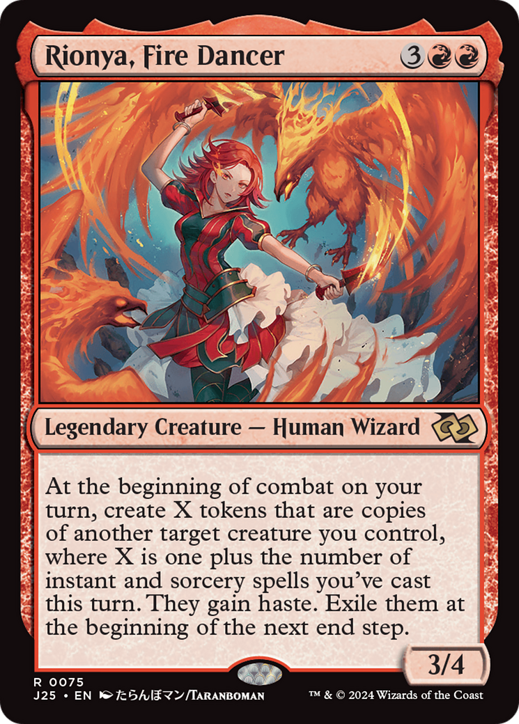 Rionya, Fire Dancer (Anime) [Foundations Jumpstart] | The Clever Kobold