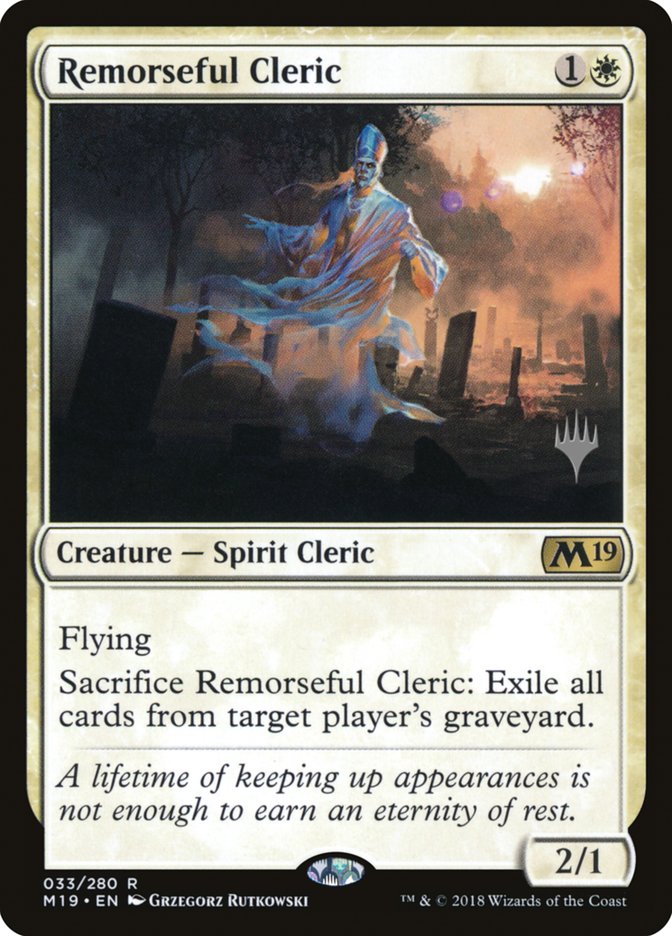 Remorseful Cleric (Promo Pack) [Core Set 2019 Promos] | The Clever Kobold