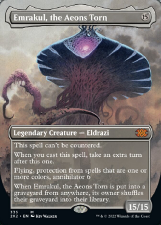 Emrakul, the Aeons Torn (Borderless Alternate Art) [Double Masters 2022] | The Clever Kobold