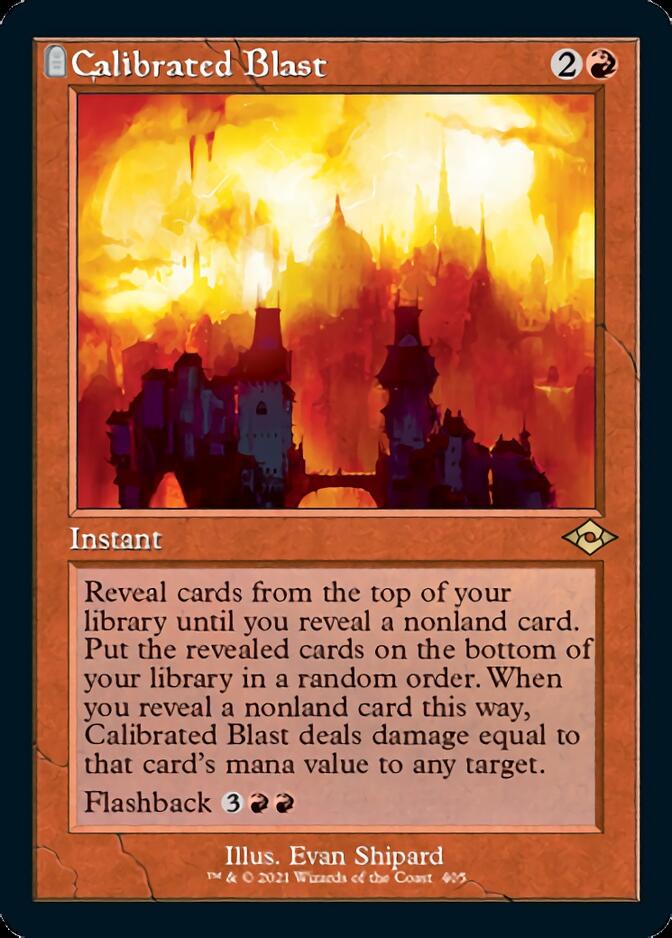 Calibrated Blast (Retro Foil Etched) [Modern Horizons 2] | The Clever Kobold