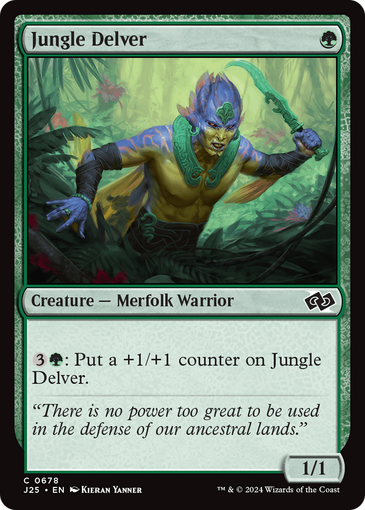 Jungle Delver [Foundations Jumpstart] | The Clever Kobold