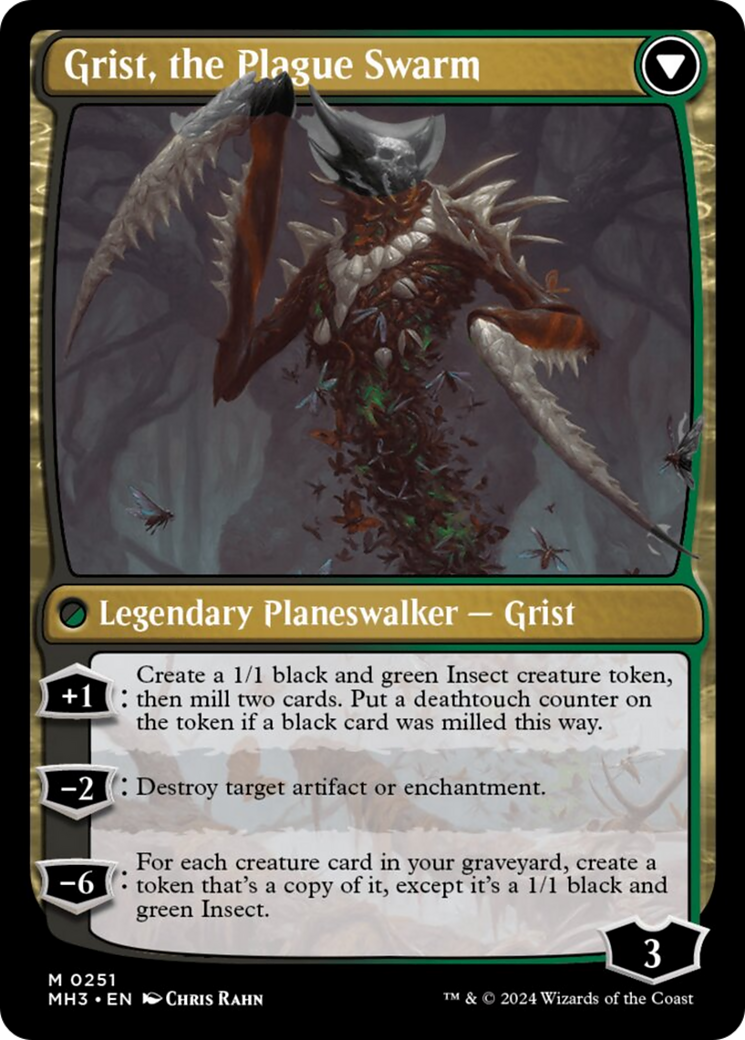 Grist, Voracious Larva // Grist, the Plague Swarm [Modern Horizons 3] | The Clever Kobold