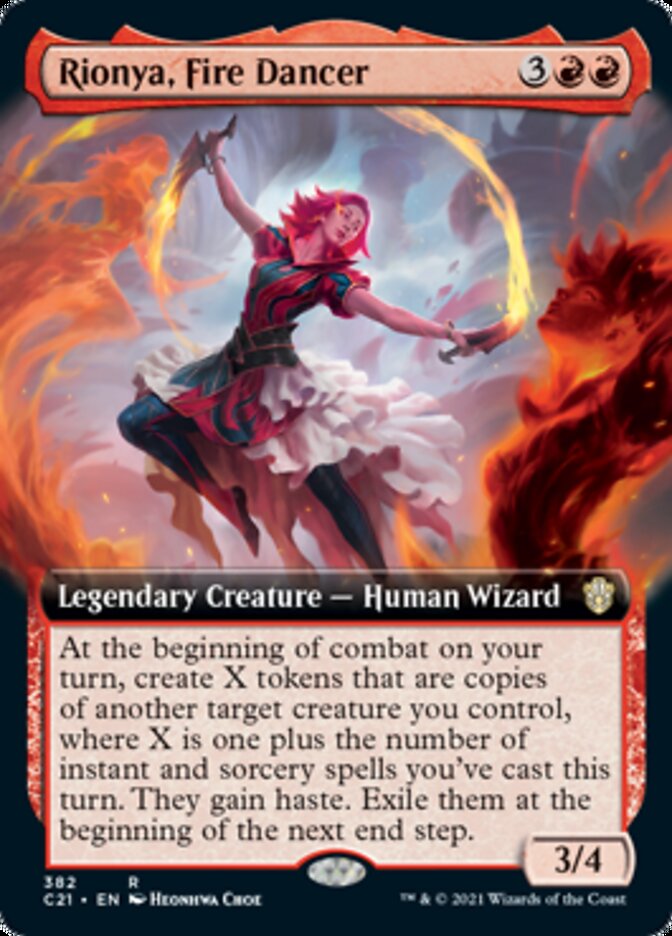 Rionya, Fire Dancer (Extended Art) [Commander 2021] | The Clever Kobold