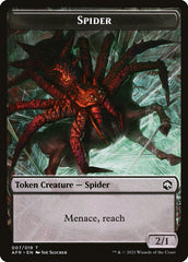 Spider // Lolth, Spider Queen Emblem Double-Sided Token [Dungeons & Dragons: Adventures in the Forgotten Realms Tokens] | The Clever Kobold