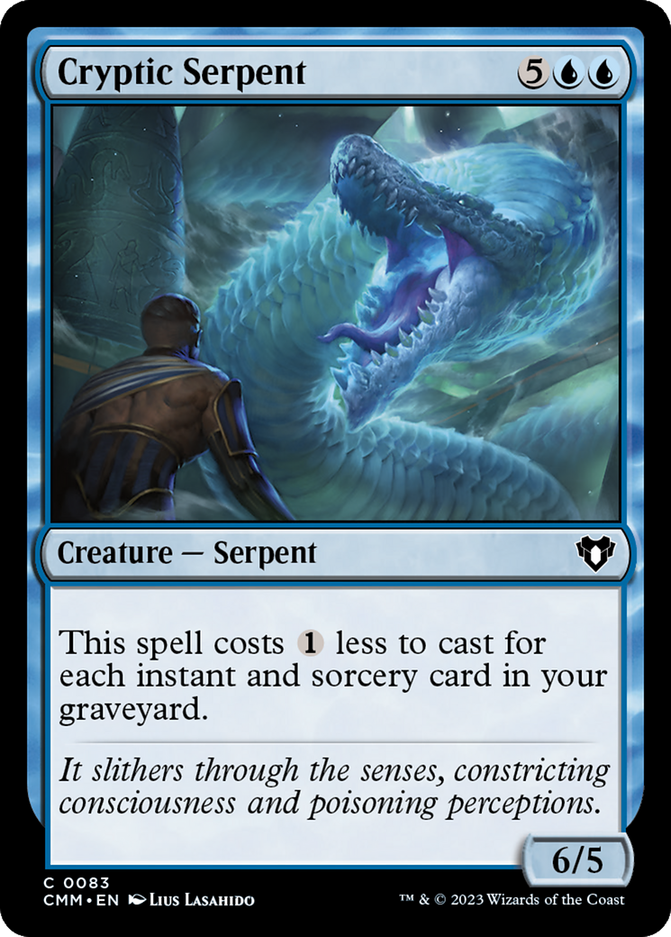 Cryptic Serpent [Commander Masters] | The Clever Kobold