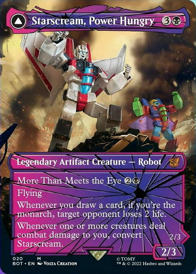 Starscream, Power Hungry // Starscream, Seeker Leader (Shattered Glass) [Transformers] | The Clever Kobold