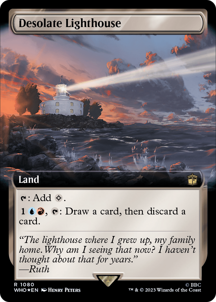 Desolate Lighthouse (Extended Art) (Surge Foil) [Doctor Who] | The Clever Kobold