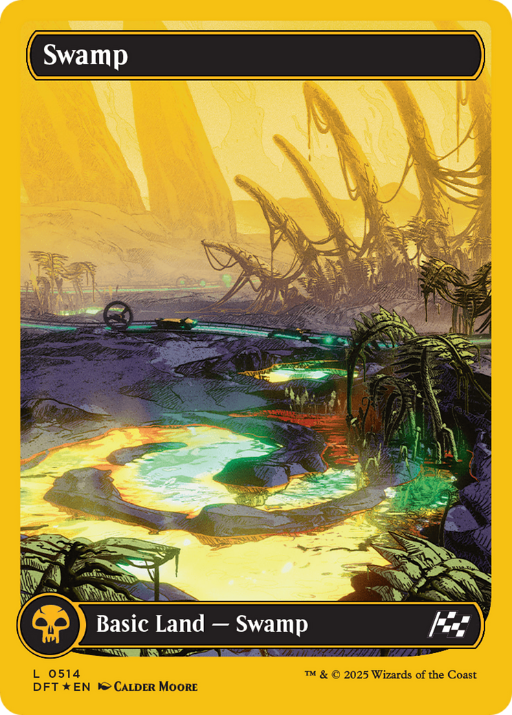 Swamp (0514) (First-Place Foil) [Aetherdrift] | The Clever Kobold