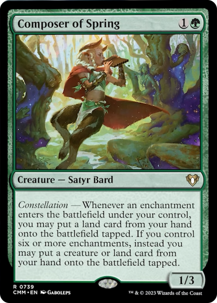 Composer of Spring [Commander Masters] | The Clever Kobold