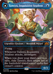 Tamiyo, Inquisitive Student // Tamiyo, Seasoned Scholar (Borderless) (Textured Foil) [Modern Horizons 3] | The Clever Kobold