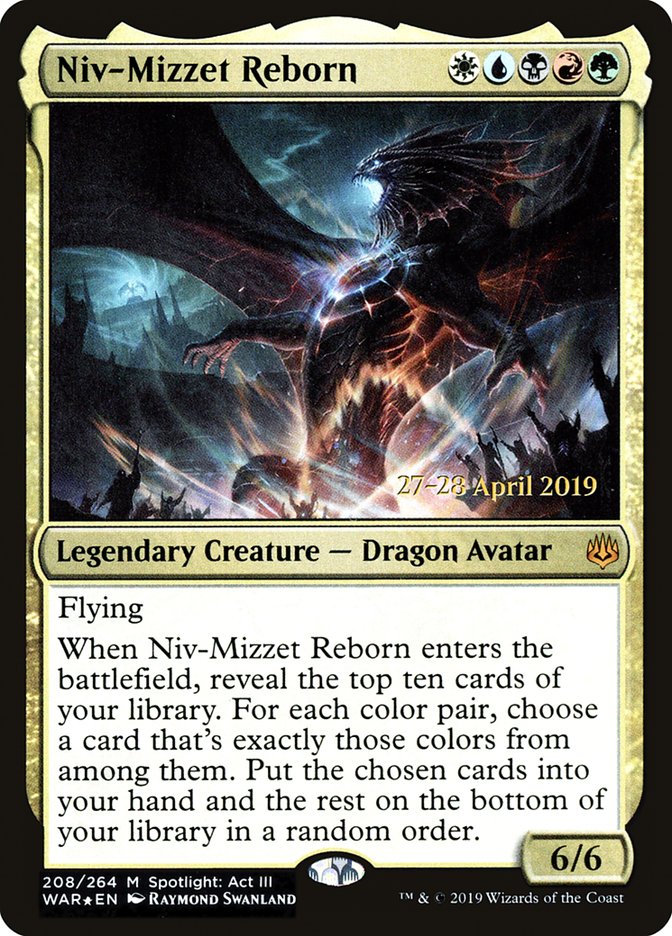 Niv-Mizzet Reborn [War of the Spark Prerelease Promos] | The Clever Kobold