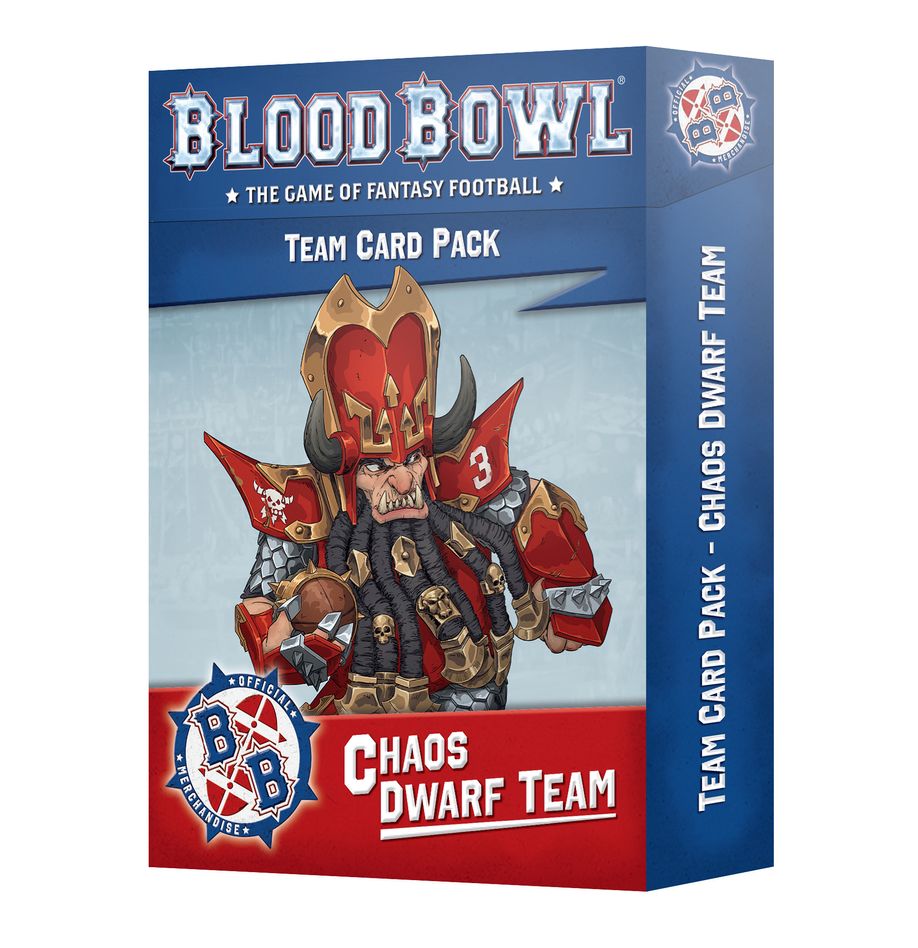 Blood Bowl: Chaos Dwarf Team - Card Pack | The Clever Kobold