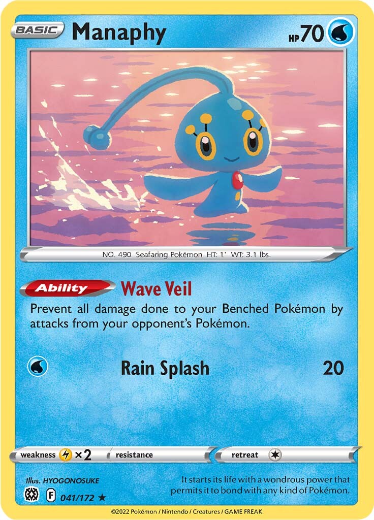 Manaphy (041/172) [Sword & Shield: Brilliant Stars] | The Clever Kobold