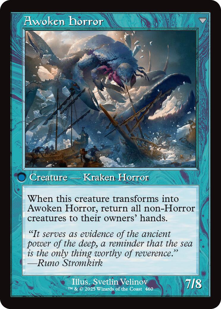 Thing in the Ice // Awoken Horror (Retro Frame) [Innistrad Remastered] | The Clever Kobold