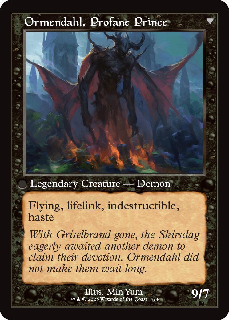 Westvale Abbey // Ormendahl, Profane Prince (Retro Frame) [Innistrad Remastered] | The Clever Kobold