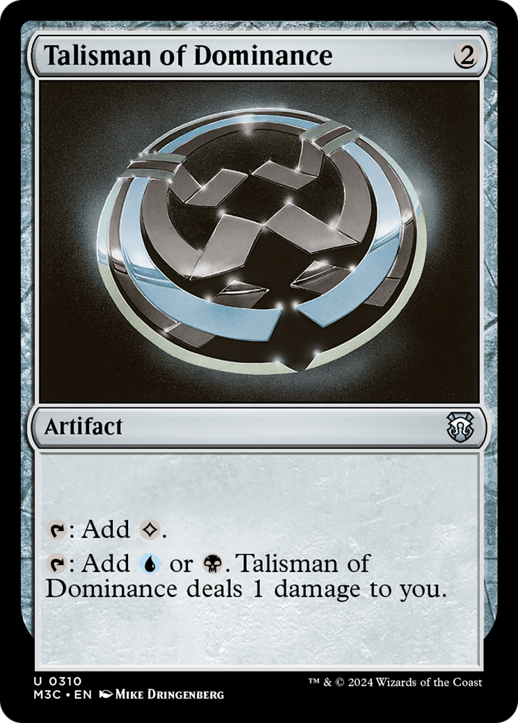 Talisman of Dominance (Ripple Foil) [Modern Horizons 3 Commander] | The Clever Kobold