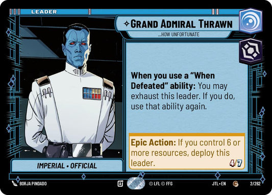 Grand Admiral Thrawn - ...How Unfortunate