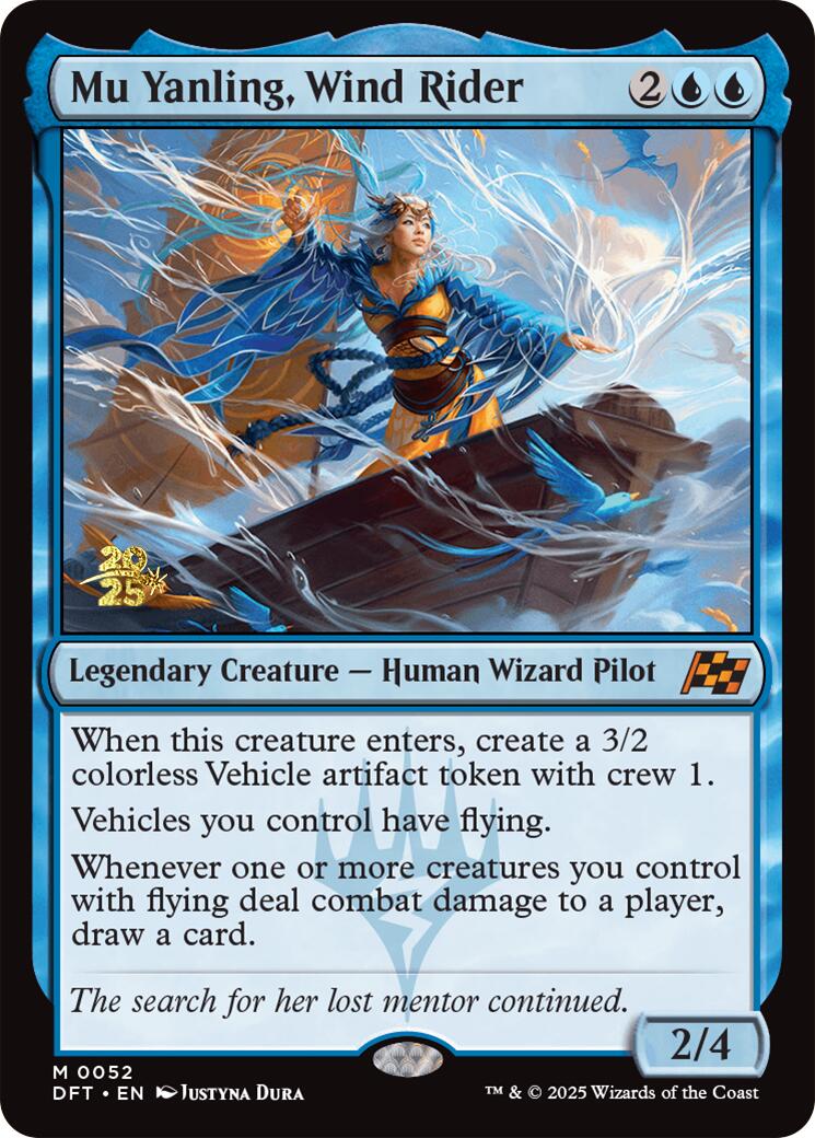 Mu Yanling, Wind Rider [Aetherdrift Prerelease Promos] | The Clever Kobold