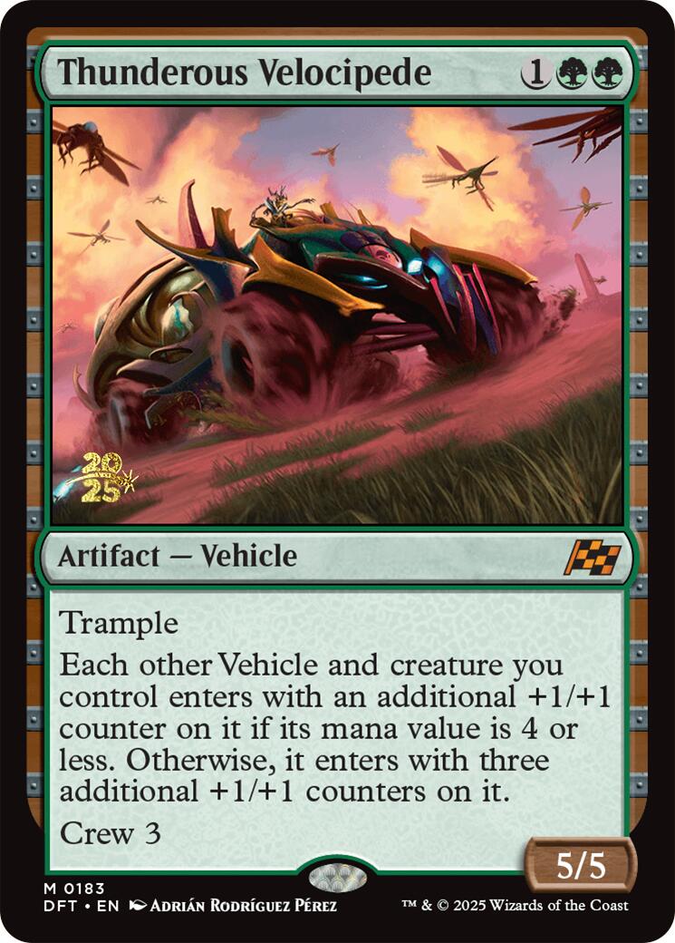 Thunderous Velocipede [Aetherdrift Prerelease Promos] | The Clever Kobold