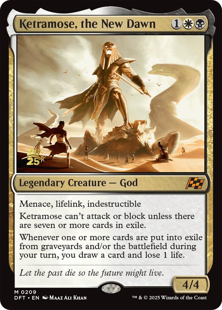 Ketramose, the New Dawn [Aetherdrift Prerelease Promos] | The Clever Kobold