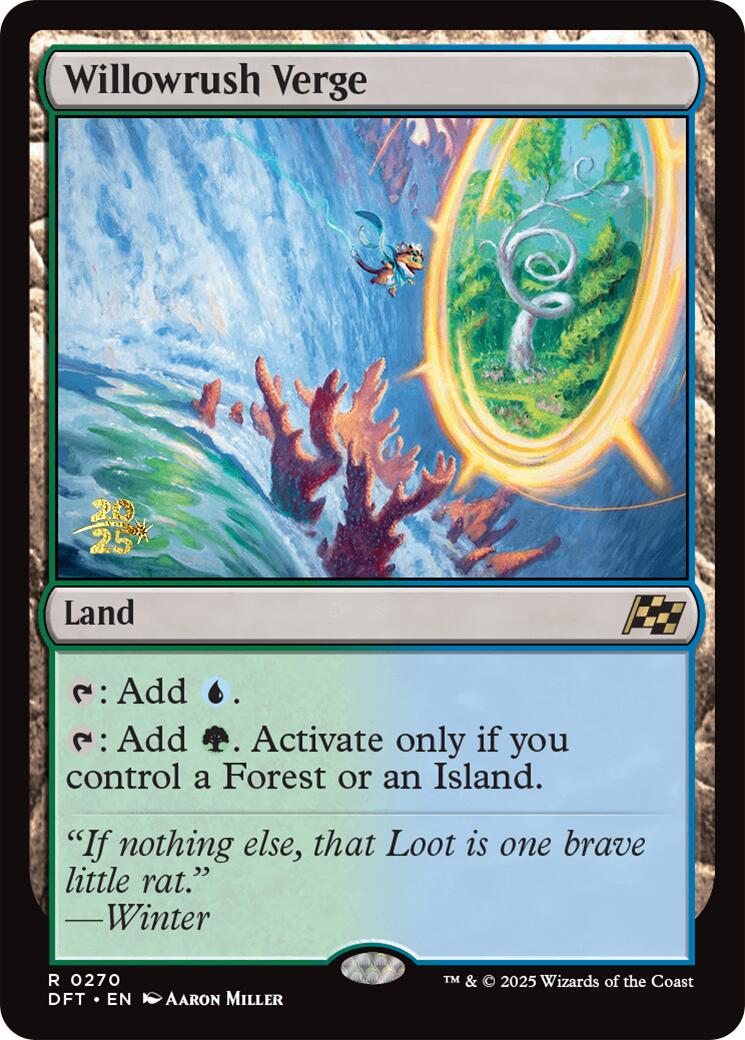 Willowrush Verge [Aetherdrift Prerelease Promos] | The Clever Kobold