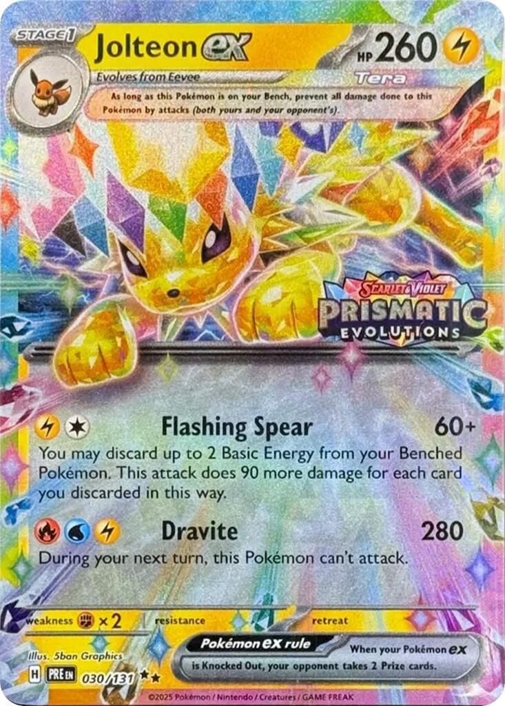 Jolteon ex - 030/131 (Prismatic Evolutions Stamp) [MCAP - 030/131]