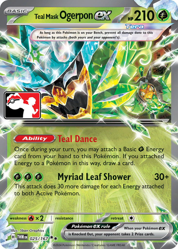 Teal Mask Ogerpon ex - 025/167 [025/167]