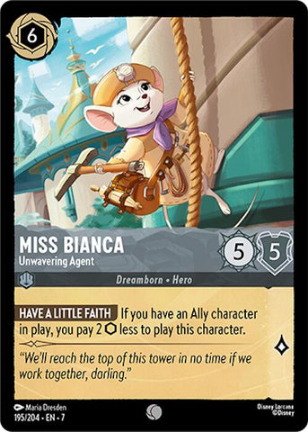 Miss Bianca - Unwavering Agent