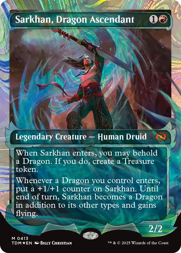 Sarkhan, Dragon Ascendant (0413) (Showcase) (Halo Foil)