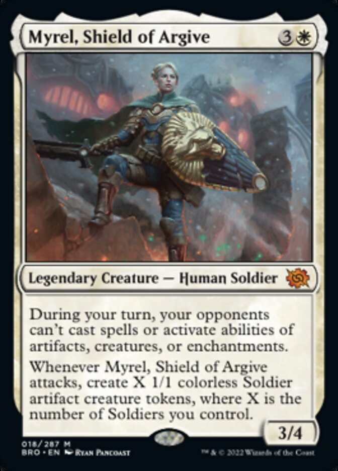 Myrel, Shield of Argive (Promo Pack) [The Brothers' War Promos] | The Clever Kobold