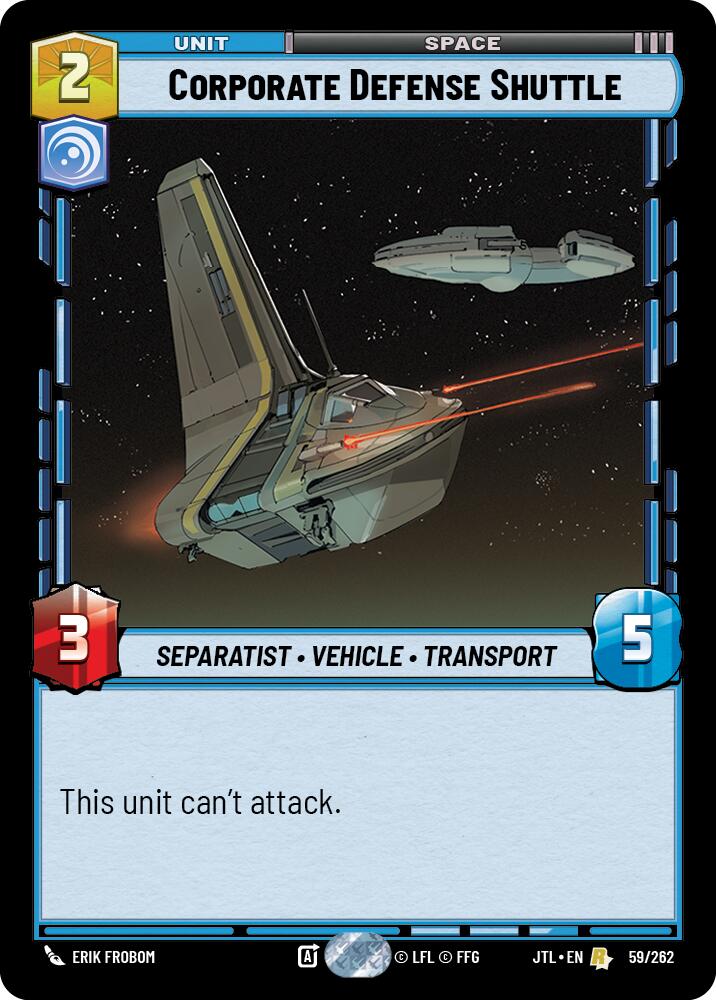 Corporate Defense Shuttle [JTL - 059/262]