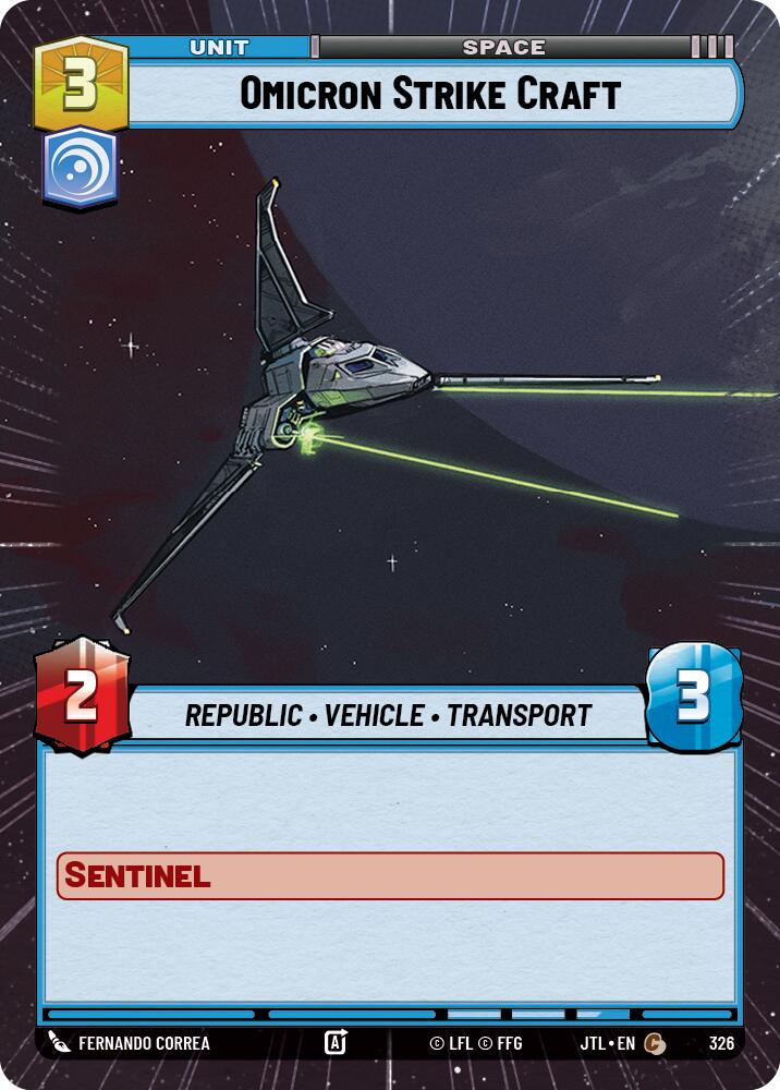 Omicron Strike Craft (Hyperspace) [JTL - 326]