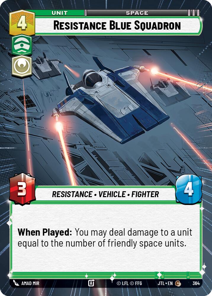 Resistance Blue Squadron (Hyperspace) [JTL - 364]