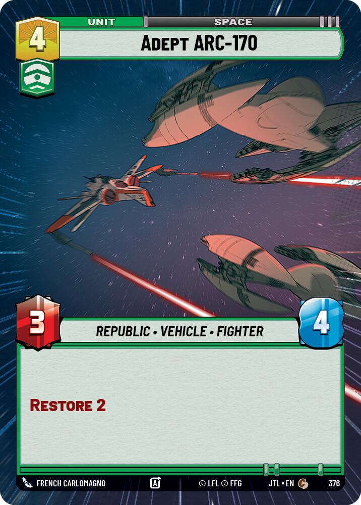 Adept ARC-170 (Hyperspace) [JTL - 376]