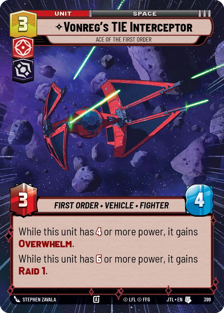 Vonreg's TIE Interceptor - Ace of the First Order (Hyperspace) [JTL - 399]