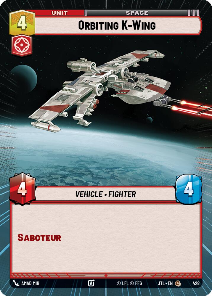 Orbiting K-Wing (Hyperspace) [JTL - 428]