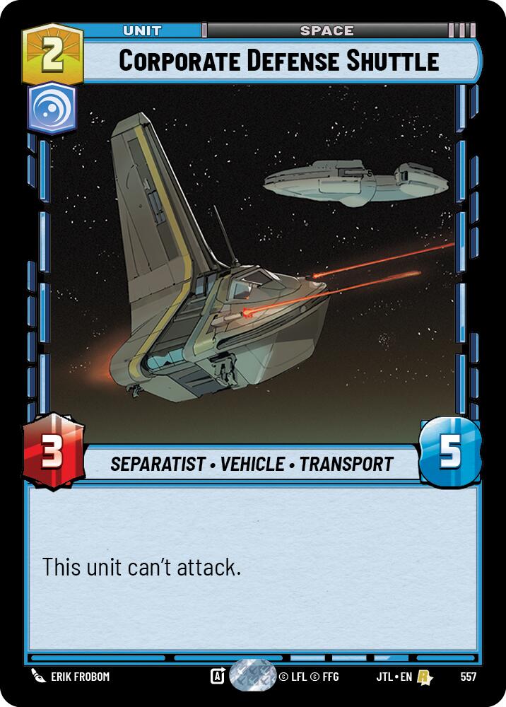 Corporate Defense Shuttle (Foil) [JTL - 557]