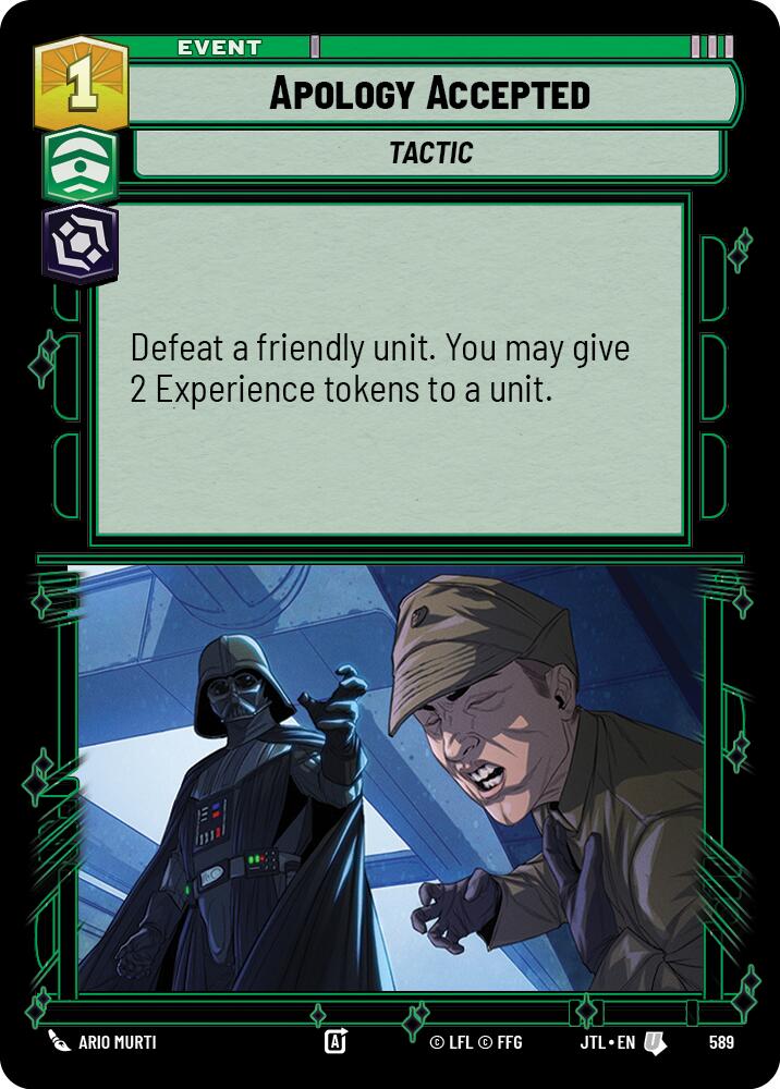 Apology Accepted (Foil) [JTL - 589]