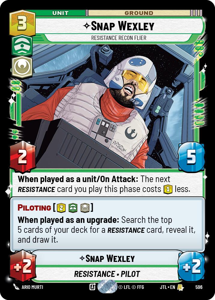 Snap Wexley - Resistance Recon Flier (Foil) [JTL - 596]
