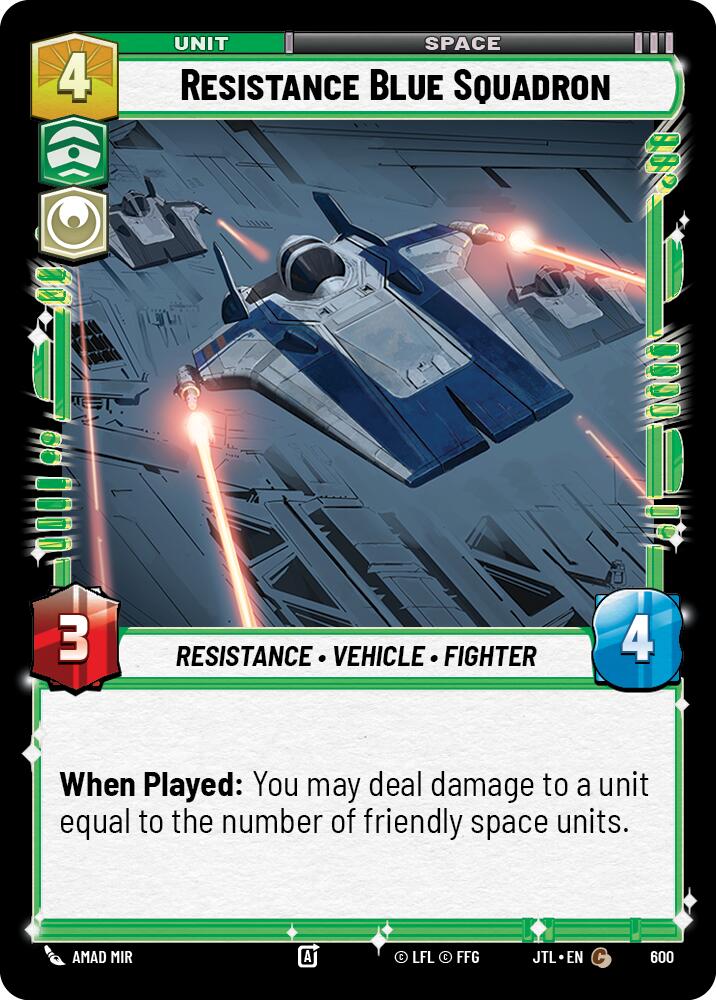Resistance Blue Squadron (Foil) [JTL - 600]