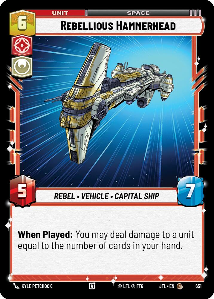 Rebellious Hammerhead (Foil) [JTL - 651]