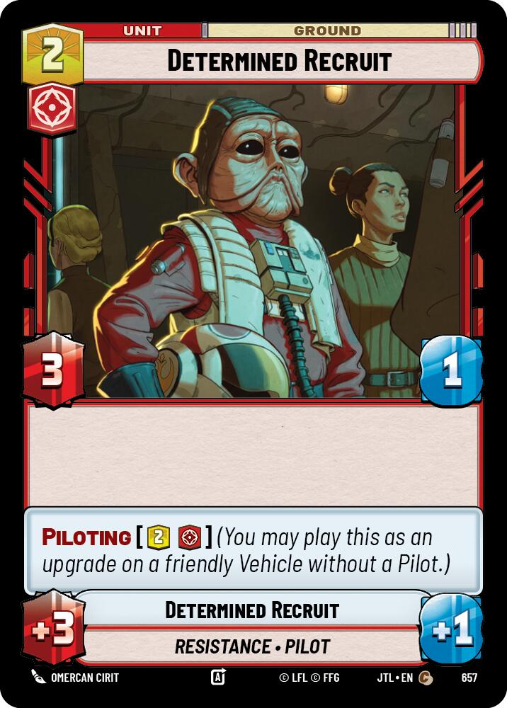 Determined Recruit (Foil) [JTL - 657]
