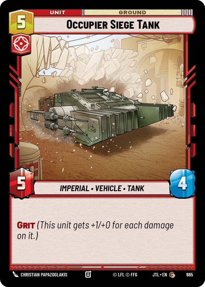 Occupier Siege Tank (Foil) [JTL - 665]