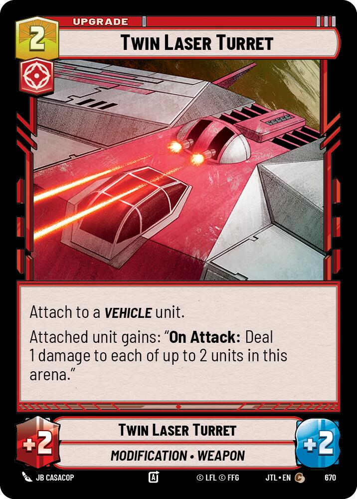 Twin Laser Turret (Foil) [JTL - 670]
