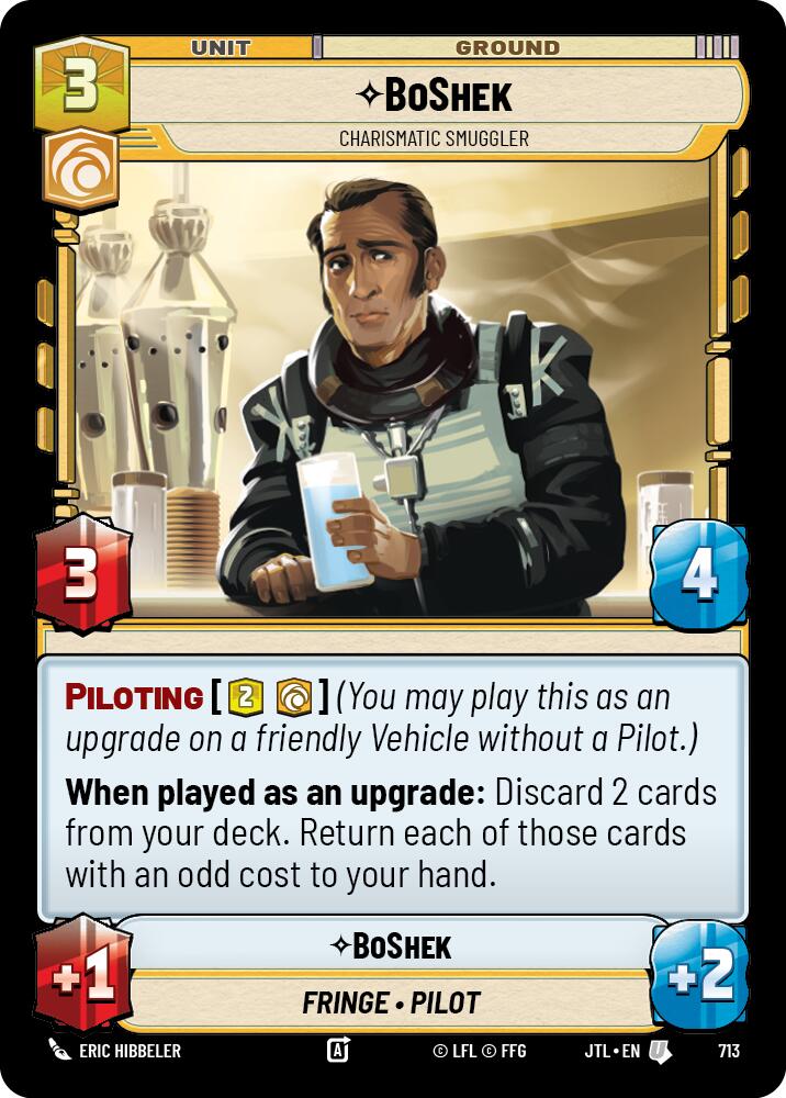 BoShek - Charismatic Smuggler (Foil) [JTL - 713]
