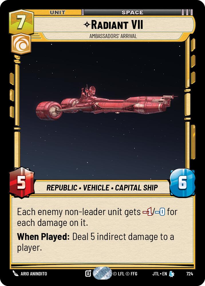 Radiant VII - Ambassadors' Arrival (Foil) [JTL - 724]