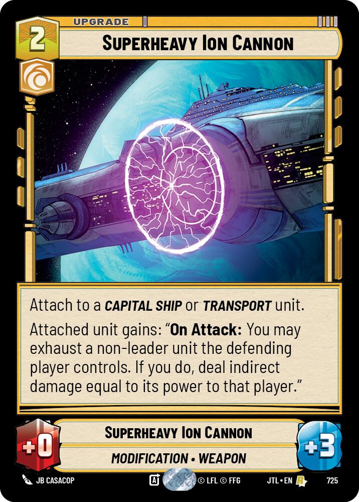 Superheavy Ion Cannon (Foil) [JTL - 725]