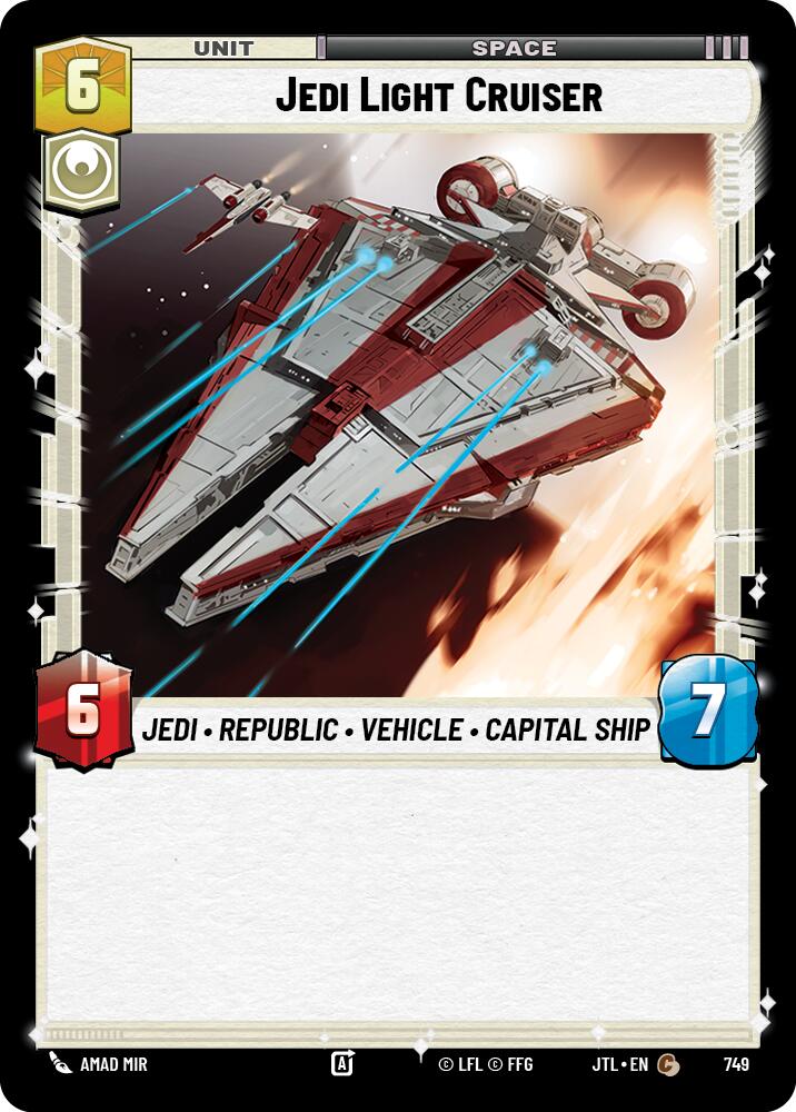 Jedi Light Cruiser (Foil) [JTL - 749]