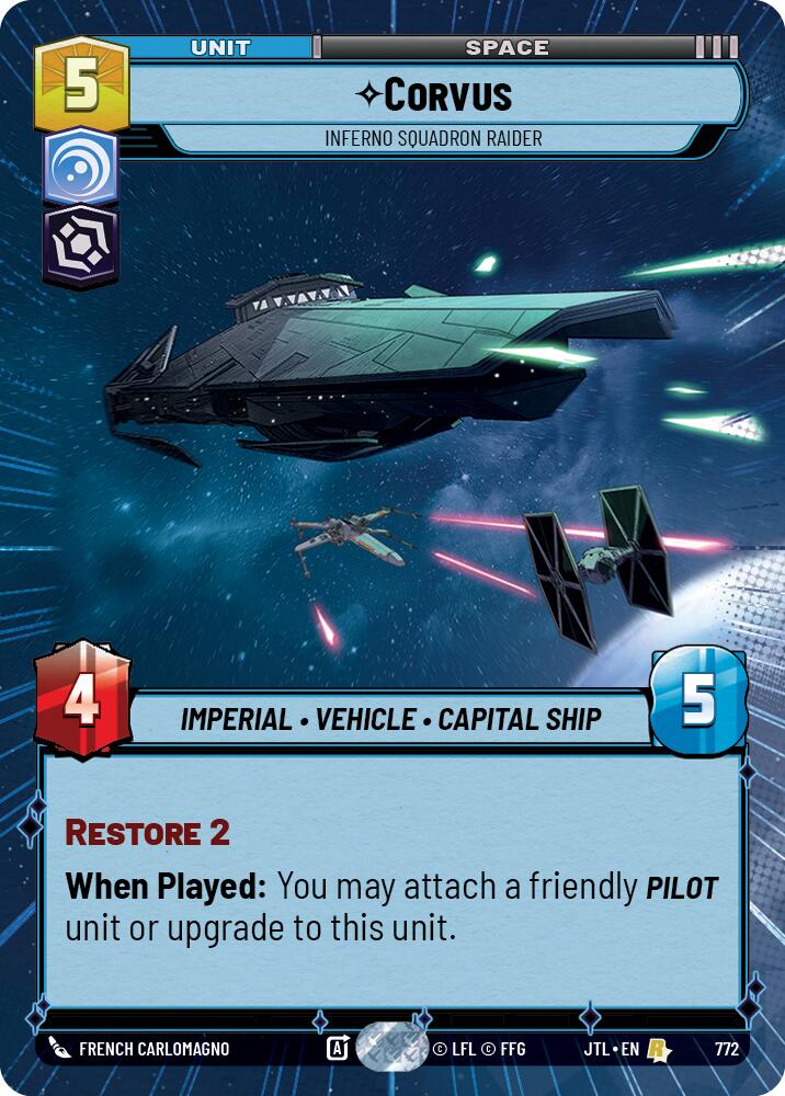 Corvus - Inferno Squadron Raider (Hyperspace Foil) [JTL - 772]
