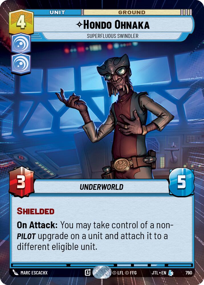 Hondo Ohnaka - Superfluous Swindler (Hyperspace Foil) [JTL - 790]